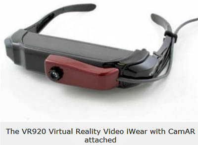 3D Visor by Vuzix: 920 iWear for Virtual Reality.